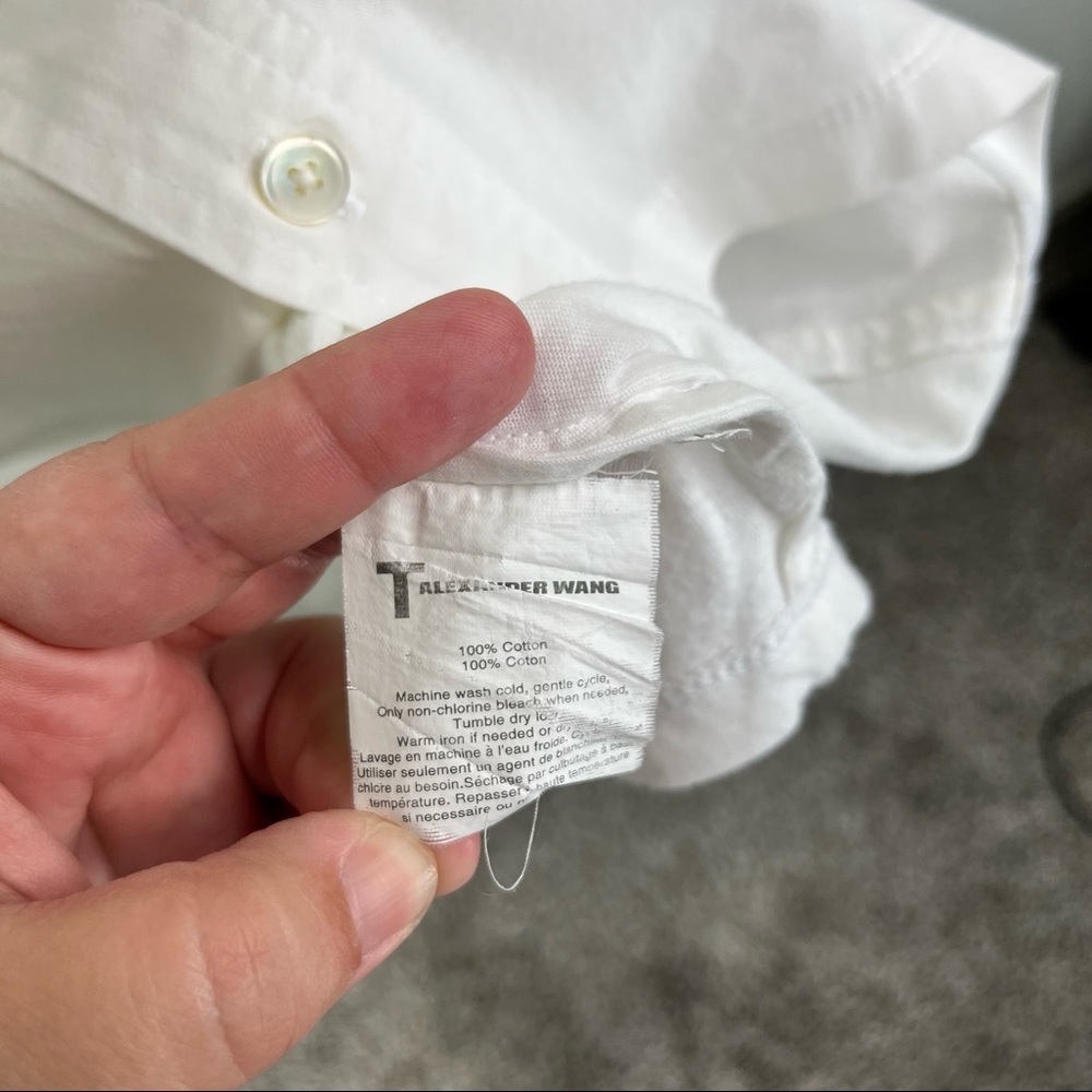 T By Alexander Wang Mixed Media Button Down Shirt - image 7